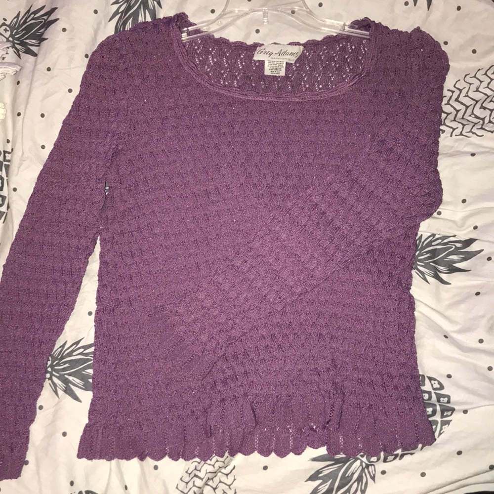 Purple Knit sweater.